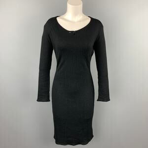 MAISON MARTIN MARGIELA Size S Black Viscose / Wool Sweater Dress